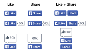 facebook new like button