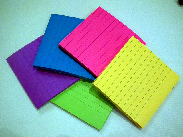 sticky notes